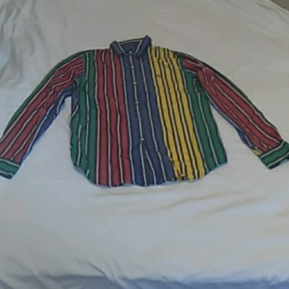 Striped button up blouse